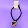 Collar Artesanal – Piedra Volcánica / Obsidiana Engarzada